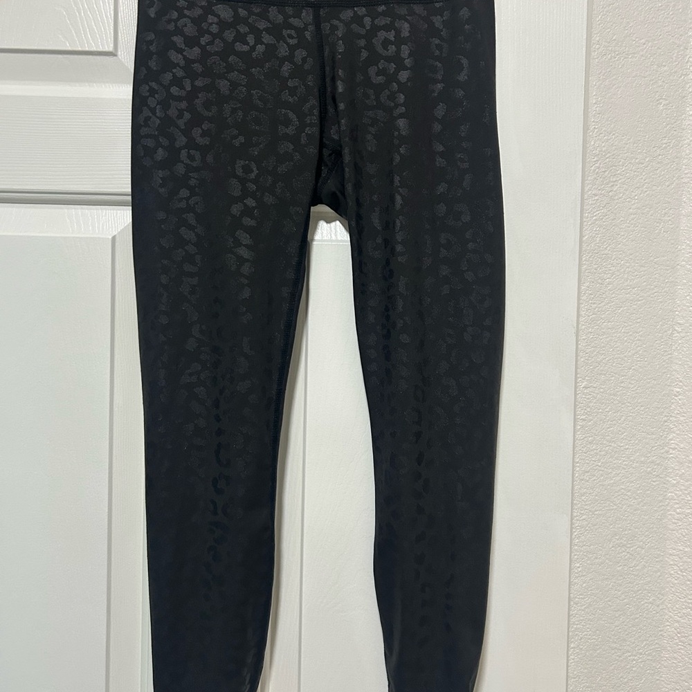 Black Leopard Print Leggings